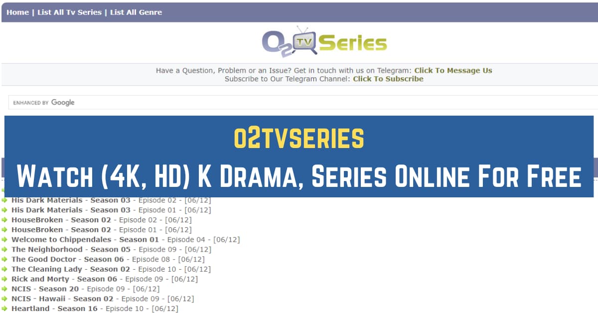 o2tvseries - Watch (4K, HD) K Drama, Series Online For Free